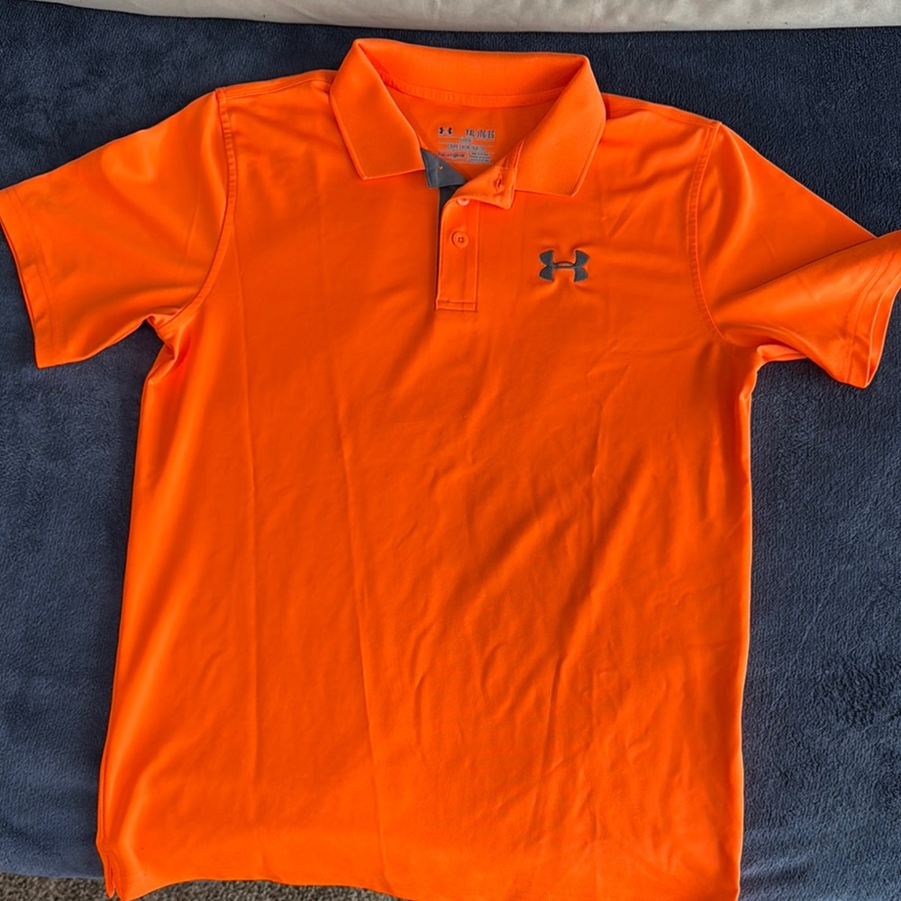 Under Armour Orange Polo Shirt